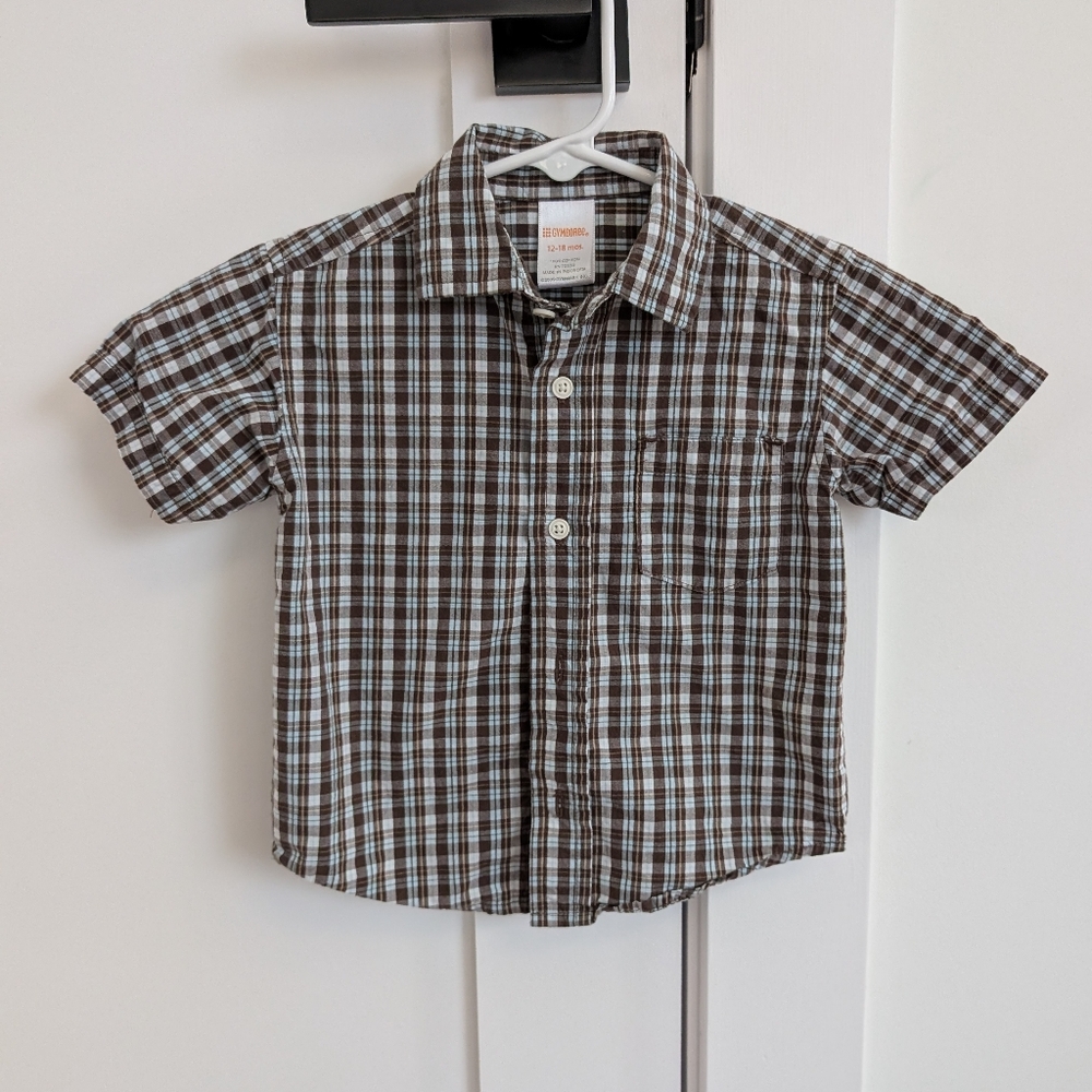 ✨4 for 12 Gymboree Short Sleeve Button Down 12-18 Months